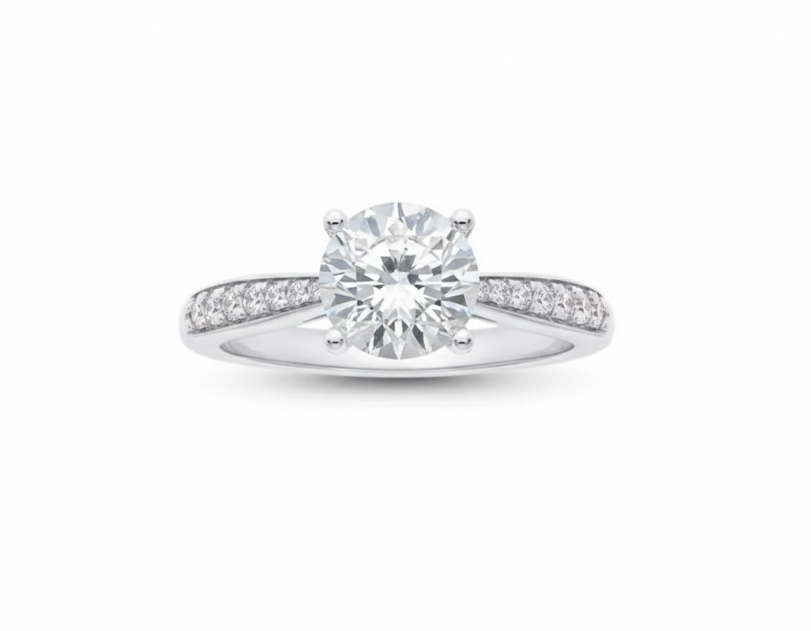 Women's Ring Harper in 14K White Gold and 2.09CTW Lab Grown Diamonds