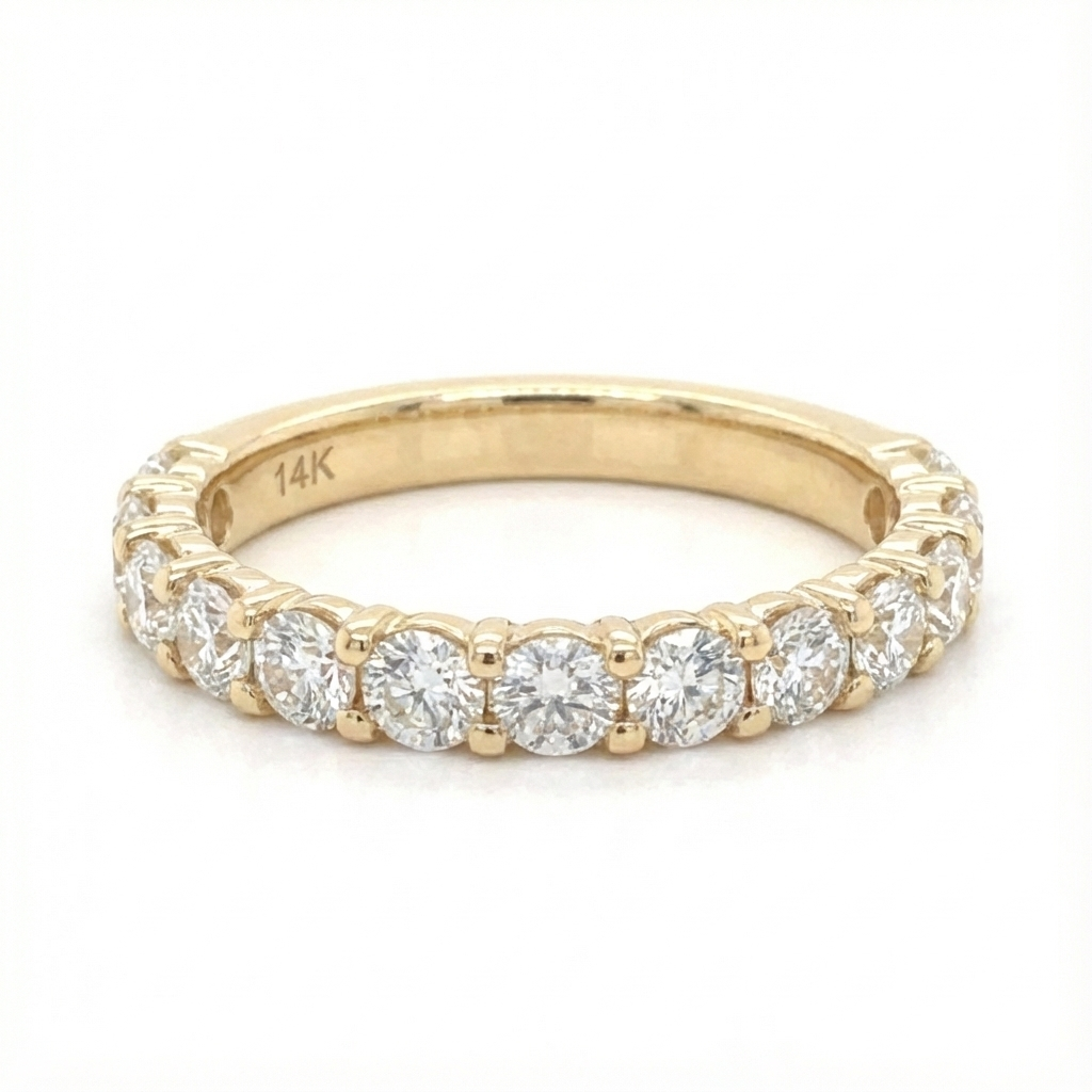 Women's Ring Caroline in 14K Yellow Gold and 0.97CTW Lab Grown GSI Certified Diamonds