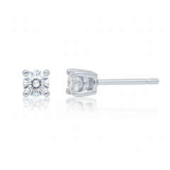 Men's Earring's Andrew in 10K White Gold 0.26CTW Diamonds