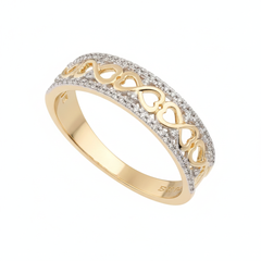 Women's Ring Kaylee in 10K Yellow Gold and 0.15CTW Diamonds