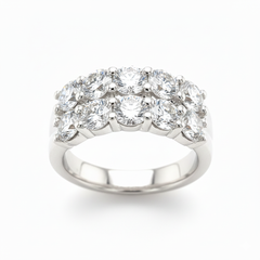 Women's Ring Jade in 14K White Gold and 2.47CTW Lab Grown Certified Diamonds