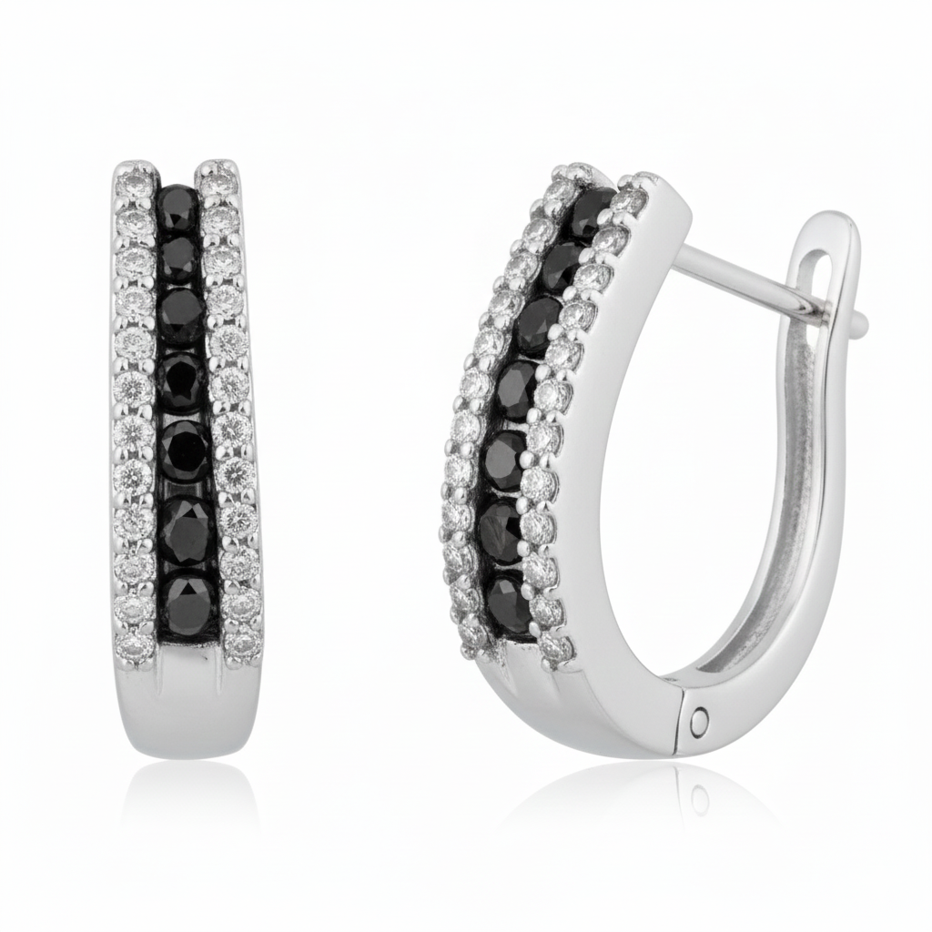 Women's Earrings Nina in 10K White Gold with 0.56CTW Diamonds