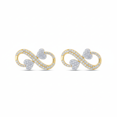 Women's Earrings Riley 10K Yellow Gold and 0.18CTW Diamonds