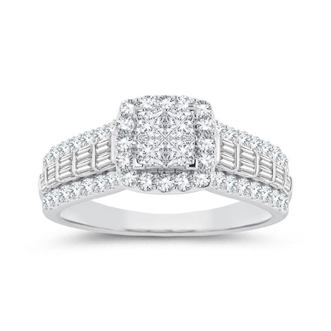 Women's Ring Zara in 14K White Gold and 1.00CTW Diamonds