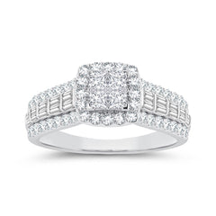 Women's Ring Zara in 14K White Gold and 1.00CTW Diamonds
