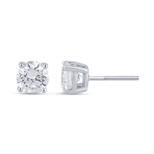 Women's Earring Wren in 14K Yellow Gold and 2.02 Lab Grown GSI Certified Diamonds