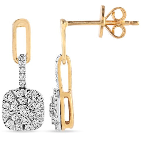 Women's Earrings Lucia in 10K Yellow Gold and 0.22CTW Diamonds