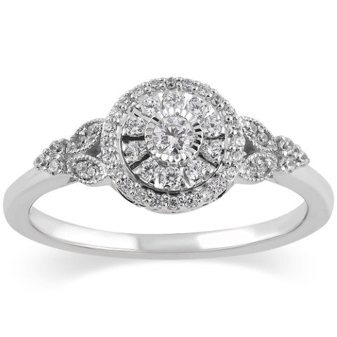 Women's Ring Juliette in 10K White Gold and 0.26CTW Diamonds