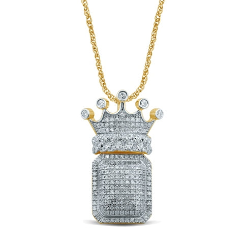 Men's Pendant Santiago in 10K Yellow Gold and 0.70CTW Diamonds