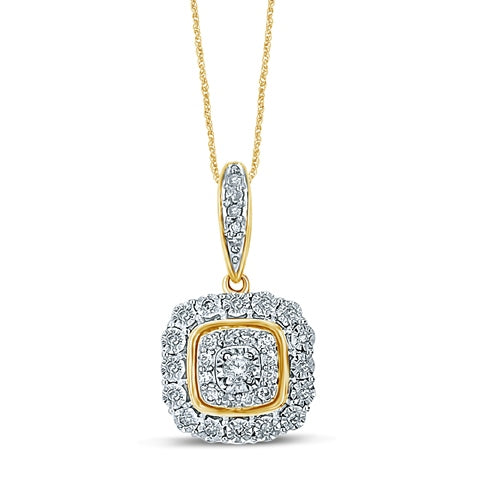 Women's Pendant Ivy in 14K Yellow Gold and 0.21CTW Diamonds