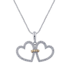 Women's Pendant Elsie in 10K White Gold and  0.25CTW Diamonds