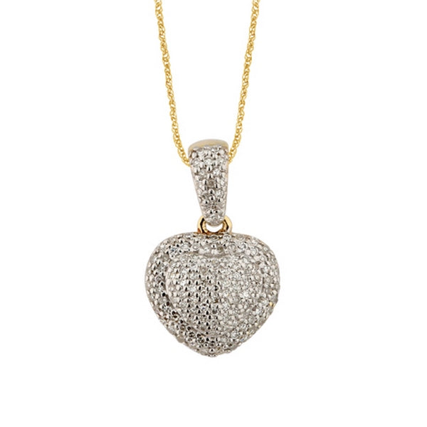 Women's Pendant June in 10K Yellow Gold and 0.26CTW Diamonds