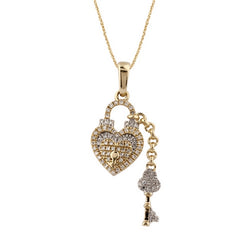 Women's Pendant Velaria in 10K Yellow Gold and 0.13CTW Diamonds