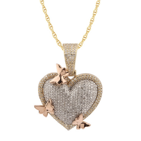 Women's Pendant Oakley in 10K Yellow Gold and 0.80CTW Diamonds