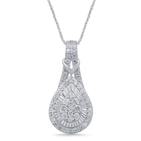 Women's Pendant Aria in 10K White Gold and 0.36CTW Diamonds