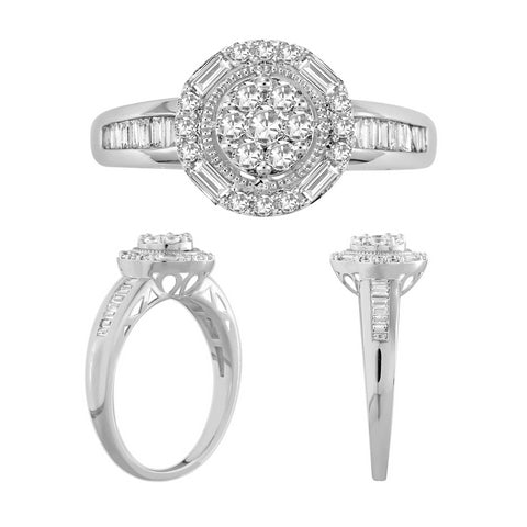 Women's Ring Aurora in 10K White Gold and 0.50CTW Diamonds