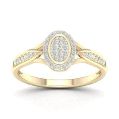 Women's Ring Lynn in 10K Yellow Gold and 0.10CTW Diamonds