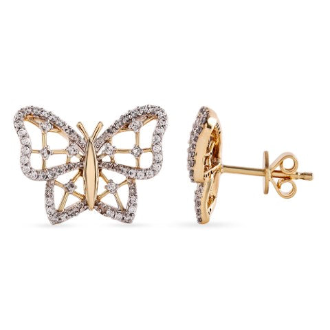 Women's Earrings Teagan in 10K Yellow Gold with 0.37CTW Diamonds