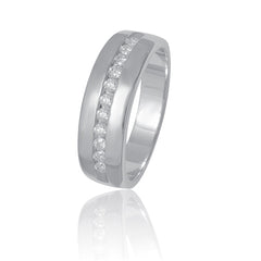 Men's Ring Daniel in 14K White Gold and 0.43CTW Diamonds