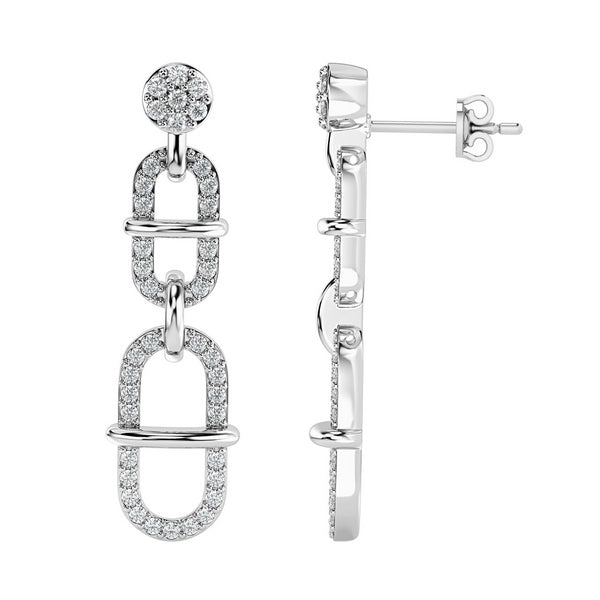 Women's Earring Sydney in 10K White Gold and 0.24CTW Diamonds