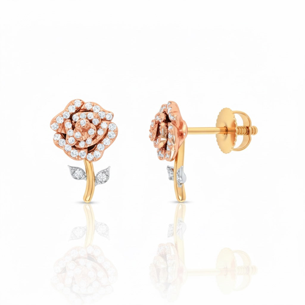 Women's Earrings Annie in 10K Yellow Gold and 0.09CTW Diamonds