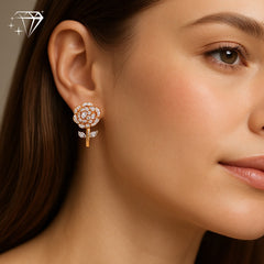 Women's Earrings Annie in 10K Yellow Gold and 0.09CTW Diamonds