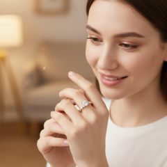 Women's Ring Luna in 14K White Gold and 2.53 CTW Lab Grown Diamonds