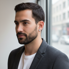 Men's Earring's Andrew in 10K White Gold 0.26CTW Diamonds